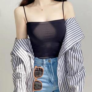 Camisola de Talla Grande para <span class=keywords><strong>Mujer</strong></span> con Relleno Incorporado y Diseño sin Costuras, Ideal para Tallas de hasta 200 Libras - Product Image 1