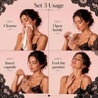 1 capsule/bouteille – Formule à l'huile de rose pour le plaisir féminin, stimulation du plaisir, resserrement vaginal, lubrifiant pour peaux sensibles