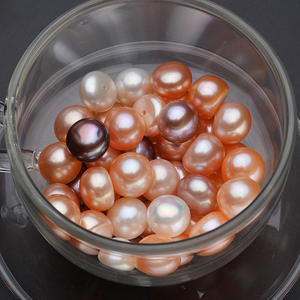 Perlas de Agua Dulce Zhuji al por Mayor, Perlas Barrocas Blancas, Azules Claras, Coloridas, Irregulares, Partículas Sueltas Naturales, Barra Plateada - Product Image 2