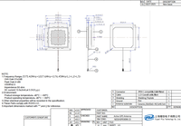 Antenne GNSS active interne haute précision L1+L2+L5 1575.42/1227.6/1176.45MHz 31dB LNA Antenne RTK Antenne GPS en céramique