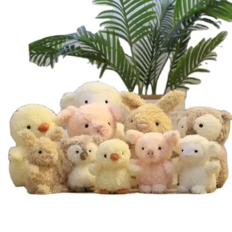 Yeni toptan sevimli Squishy yumuşak dolması hayvanlar Chick ches civciv domuz koyun tavşan baykuş peluş oyuncaklar