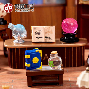 หนังสือเวทมนตร์จิ๋ว Dp ลูกบอลคริสตัล อุปกรณ์ตกแต่งบ้านตุ๊กตา เรซิ่น DIY ของตกแต่งสำหรับตั้งโต๊ะ - Product Image 4