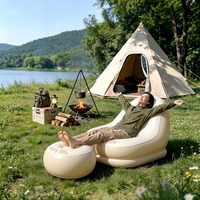 Fauteuil gonflable portable, canapé paresseux pour festival de musique, camping, utilisation en extérieur, chaise gonflable légère pour adultes
