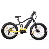 Vélo de montagne électrique à longue portée, cadre en aluminium, batterie au lithium, moteur à moyeu arrière 8 vitesses 48V 1000W