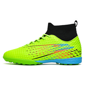 Chaussures de football montantes professionnelles pour l'extérieur, tige en PVC, crampons longs, unisexe, toutes saisons, semelle extérieure été - Product Image 3