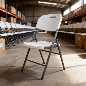 Vente directe d'usine, <span class=keywords><strong>chaise</strong></span> pliante en plastique blanc pour la logistique d'événements - Product Image 1