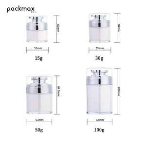 Frascos de Acrílico con Bomba de Vacío de 15-100g – Envases Recargables para Crema, Loción y Crema Facial - Product Image 4
