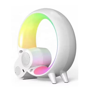 Lonvel alta calidad Original BT2301 App Control G-forma atmósfera LED noche luz BT altavoz música lámpara despertador luz inteligente - Product Image 4