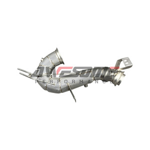 Échappement exceptionnel en acier inoxydable 1,5 mm M256 Downpipe <span class=keywords><strong>AMG</strong></span> X290 GT43/GT50/GT53 W213 <span class=keywords><strong>E53</strong></span> C257 CLE53 CLS53 W167 GLE53 avec bouclier thermique - Product Image 5