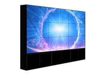 Écran mural vidéo LCD ultra-fin de 46/55 pouces, structure entièrement métallique pour les magasins de détail, les centres commerciaux, prend en charge l'affichage d'animations de texte
