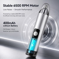PRITECH 2-in-1 Nasenhaartrimmer Professioneller Elektrischer Ohr- und Nasenhaartrimmer Gesichtsrasierer mit LED-Anzeige Männer-Pflegeset