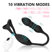 Masseur électrique du point G masculin, vibrateur anal en silicone, plug anal, jouet sexuel pour hommes, sûr pour le corps, neuf