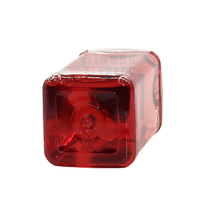 Bouteille de tequila en plastique jetable Rpet clair carré 200 ml