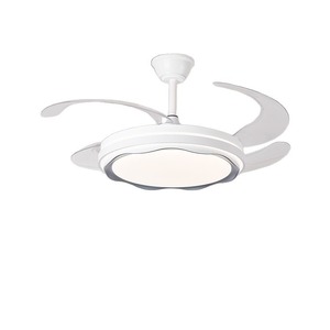 Modern Simple Silent High Wind <b>LED</b> <b>Light</b> <b>Ceiling</b> <b>Fan</b> Invisible Eye Protection 3 Blades Remote Control Switch for Living Room - Product Image 2