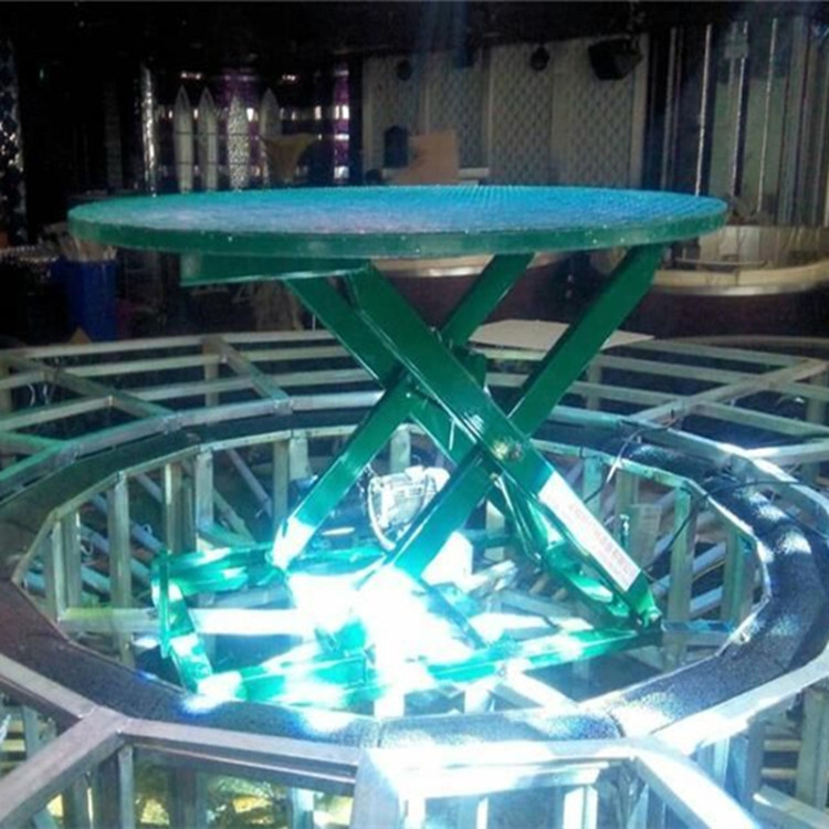 inoxydable de table élévatrice de ciseaux pour des ascenseurs de plate-forme de travail de plate-forme d'exposition automatique