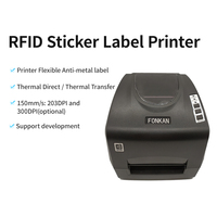 Printer Label RFID UHF 860mhz 960MHz Encoder EPC Printer Desktop USB Mendukung Label Stiker Pasif RFID UHF