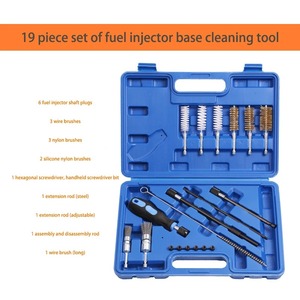 Kit de 19 brosses de nettoyage de sièges d'injecteurs de <span class=keywords><strong>moteur</strong></span> <span class=keywords><strong>diesel</strong></span> en acier de haute qualité <span class=keywords><strong>pour</strong></span> l'entretien des moteurs automobiles - Product Image 1