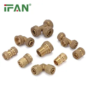 IFAN Factory Direct Sales Brass Compression Fittings Elbow PEX Compression Fitting S16-32 PEX Fitting