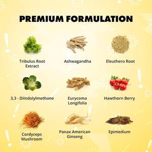 Suplemento Personalizado para Aumentar la Testosterona en Hombres, Energía Natural, Resistencia y Fuerza, Cápsulas Test Boost - Product Image 3