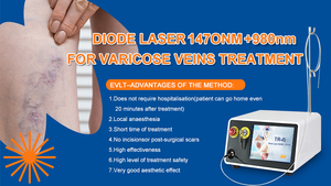 Perawatan Varises dengan Laser TRIANGEL 980nm EVLT Fiber Laser Mesin Laser 1470nm - Product Image 3