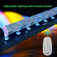 Projecteur mural linéaire LED à effet d'eau ondulante 3D dynamique 36W DC24V RGB DMX Dimmable pour éclairage de façade de bâtiment coloré