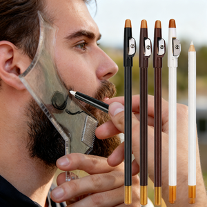 Crayon coiffant pour <span class=keywords><strong>barbe</strong></span> pour <span class=keywords><strong>homme</strong></span> - Tenue forte, sans parfum, couleurs blanc/noir/marron foncé/marron clair, application lisse, vente en gros pour barbiers - Product Image 2