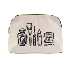 printing logo custom eco bio natural cotton canvas <b>makeup</b> cosmetic toiletry stand <b>case</b> pouch bags for packaging promotion gift - Product Image 1