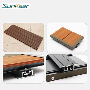 Dalles de <span class=keywords><strong>terrasse</strong></span> en aluminium TPV modernes, imperméables, lisses, à emboîtement, creuses, effet <span class=keywords><strong>bois</strong></span>, <span class=keywords><strong>pour</strong></span> jardin et <span class=keywords><strong>terrasse</strong></span> décorative - Product Image 3