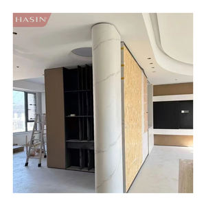 Bon marché Conception murale Pierre frittée Intered Luxe Hot Bending Intégré Combinaison de lavabo à double bassin - Product Image 4