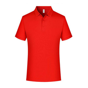 Promotional Polo Shirt Cotton Short Sleeve Solid Color Breathable Daily Wear - Product Image 4