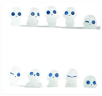 Mini 3D Alien Außerirdische Leuchtende Harz-Figuren Handbemalte Werbefiguren Heim- & Gartendekoration Überraschungstüte