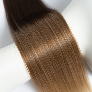 Extensions de cheveux humains 100% non traités, super double trame, double trame, lisses, sans nœuds, douces, colorables, teinte claire - Product Image 5
