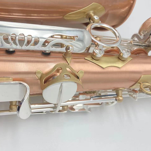 Saxophone <span class=keywords><strong>alto</strong></span> en argent plaqué Cooper avec logo Corrosion Artist - Product Image 3