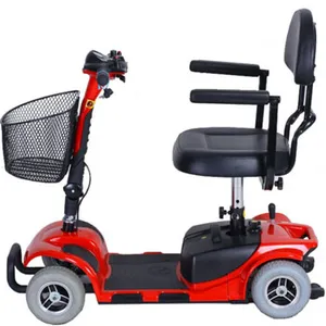 Viagem 4 rodas scooter elétrico idoso desbloqueado, artesanato dobrável móvel scooter para seniores