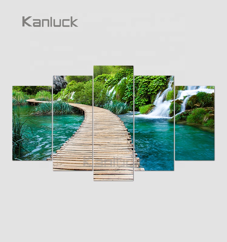 Waterfall Landscape Canvas Painting Art Photographs