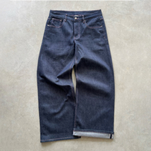 Jeans en denim <span class=keywords><strong>brut</strong></span> japonais Selvage 16 oz pour hommes et femmes, coupe droite, vente en gros - Product Image 3