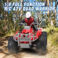 Quad RC à l'échelle 1:8 avec pneus en caoutchouc, phares LED, télécommande 4 canaux, prêt à rouler pour la course sur route et la plage, à partir de 2 ans