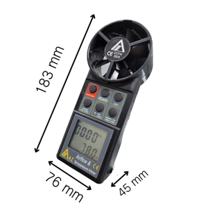 TTLTES 8906 EB เครื่องวัดความเร็วลมและอุณหภูมิ 0.4~30 เมตร/วินาที; 80~5900 ฟุตต่อเมตร - Product Image 2