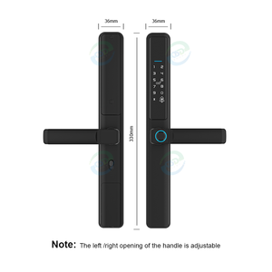 Không thấm nước tuya Wifi App thông minh doorlock sinh trắc học an toàn ttlock điện tử cổng kỹ thuật số kính trượt xử lý thông minh khóa - Product Image 5