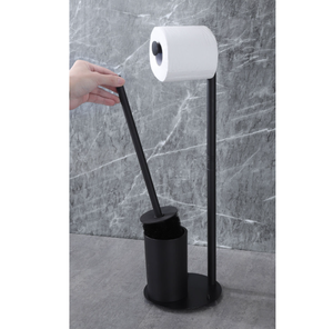 <span class=keywords><strong>Portarotolo</strong></span> 2 in 1 in Acciaio Inox da Terra con Portascopino per WC - Product Image 6