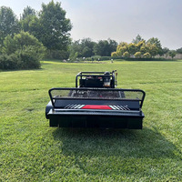 Moteur diesel de grande puissance de 16hp, largeur de coupe de 1m, broyeur télécommandé, tondeuse à fléaux pour la maison, le jardin et la ferme, lames de marteau, tondeuse à gazon