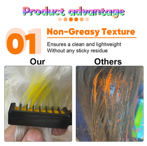 Peine mágico para decoración de Color de pelo, No perjudicial, lavable, nuevo estilo, peine temporal de tiza para el pelo