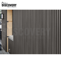 Revêtement mural WPC Panneau mural composite extérieur Panneau mural en bois PVC Panneau de revêtement extérieur cannelé co-extrudé