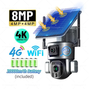 Niview <span class=keywords><strong>12X</strong></span> <span class=keywords><strong>Zoom</strong></span> quang học 8MP 4G Sim năng lượng mặt trời Wifi ống kính kép 4K <span class=keywords><strong>IP</strong></span> <span class=keywords><strong>Camera</strong></span> wifi ngoài trời <span class=keywords><strong>Camera</strong></span> An Ninh PTZ tự động theo dõi CCTV <span class=keywords><strong>Camera</strong></span> - Product Image 1