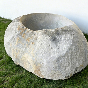 Bassin et bac à fleurs en pierre de <span class=keywords><strong>granit</strong></span> naturel de taille personnalisée, très grande taille, pour l'eau et les plantes, à vendre - Product Image 1