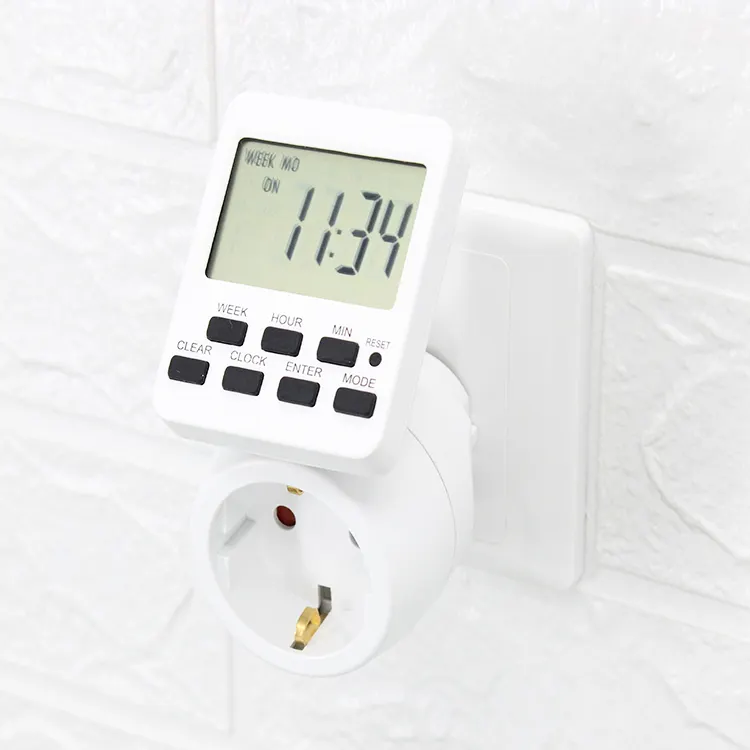 Ora Timer meccanico presa presa di corrente caldo-vendita di energia elettrica 24 PC Mini digitale risparmio energetico interruttore Timer 24h 230v-50hz MQL