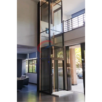 Ascenseur hydraulique résidentiel CE pour villa à 3 étages, extérieur/intérieur, 4 niveaux, pour personnes