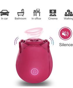 Vibratore a Rosa Ricaricabile USB per Donne con 10 Frequenze Impermeabile <span class=keywords><strong>IPX7</strong></span> Lavabile - Product Image 4