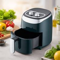 Friteuse à air électrique 3,2 L sans huile, en plastique, pour usage domestique, avec bac amovible, pour cuisson sans huile, prix de gros