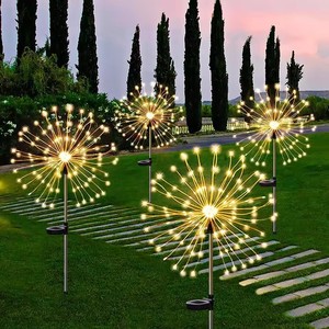 Luces Solares LED con Forma de Fuegos Artificiales, Lámpara Decorativa para Jardín, Decoración de Jardín con Energía Solar - Product Image 1